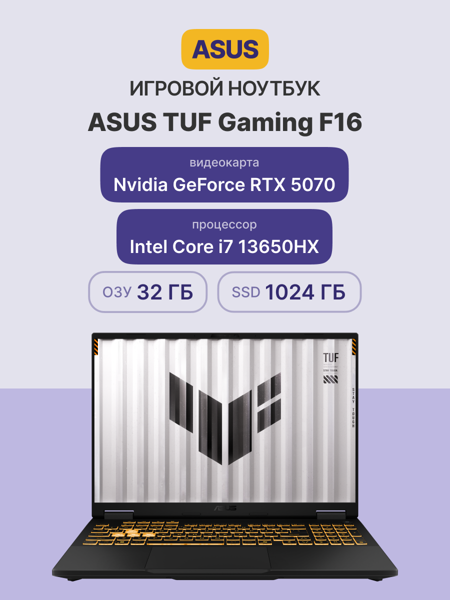 Ноутбук ASUS TUF F16 FX608JPR-QT093
