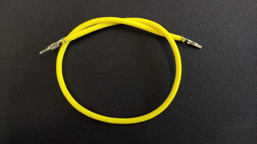 Провод питания Sleeved Wire 30cm Yellow (в оплетке) [ 12007 ]