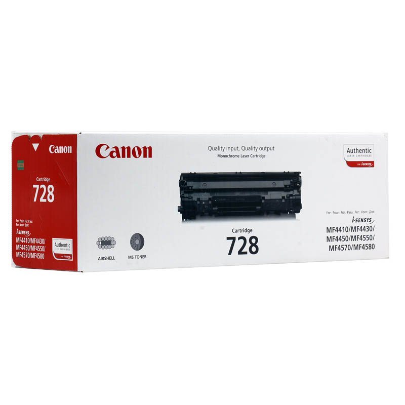 Картридж Canon 728 [ 3500B002/3500B010 ] (black, до 2100 стр) для MF4410/4430/4450/4570/4580