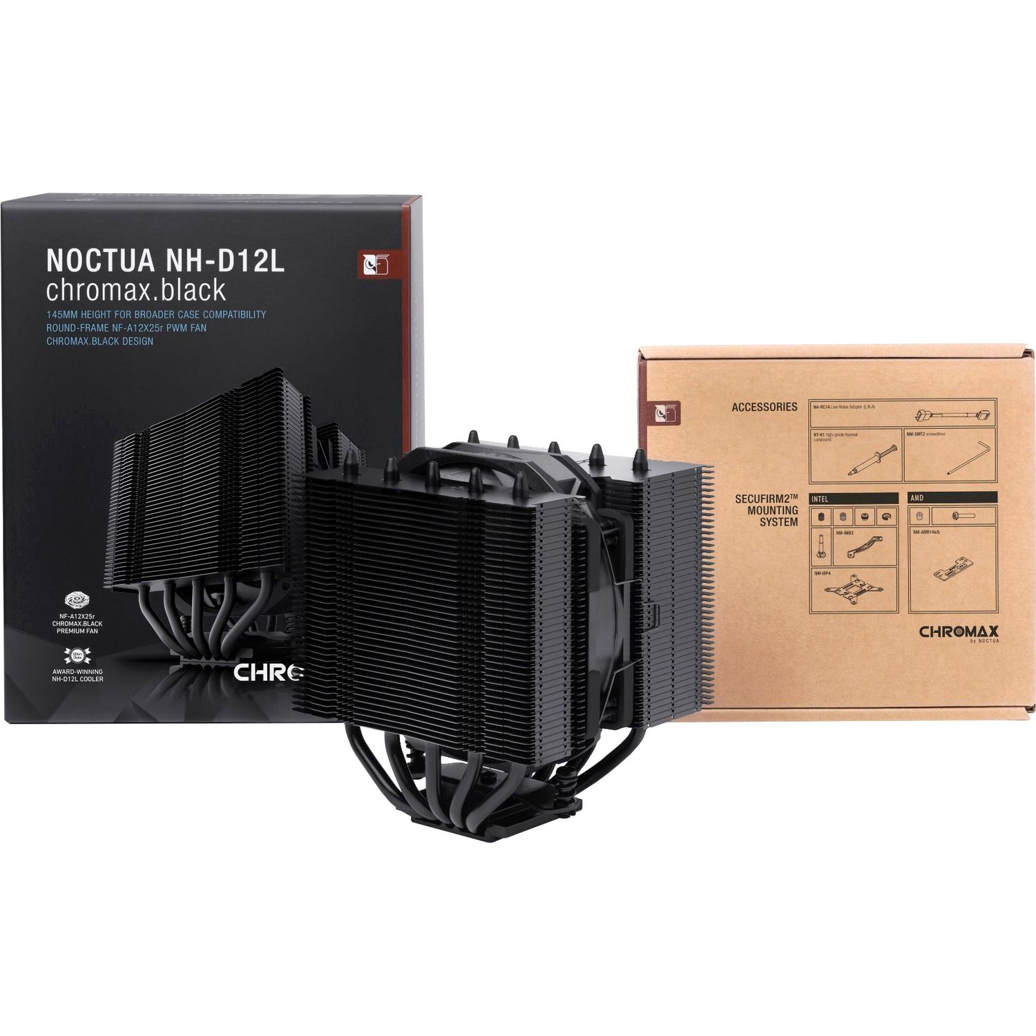 Кулер для процессора Noctua NH-D12L chromax.black