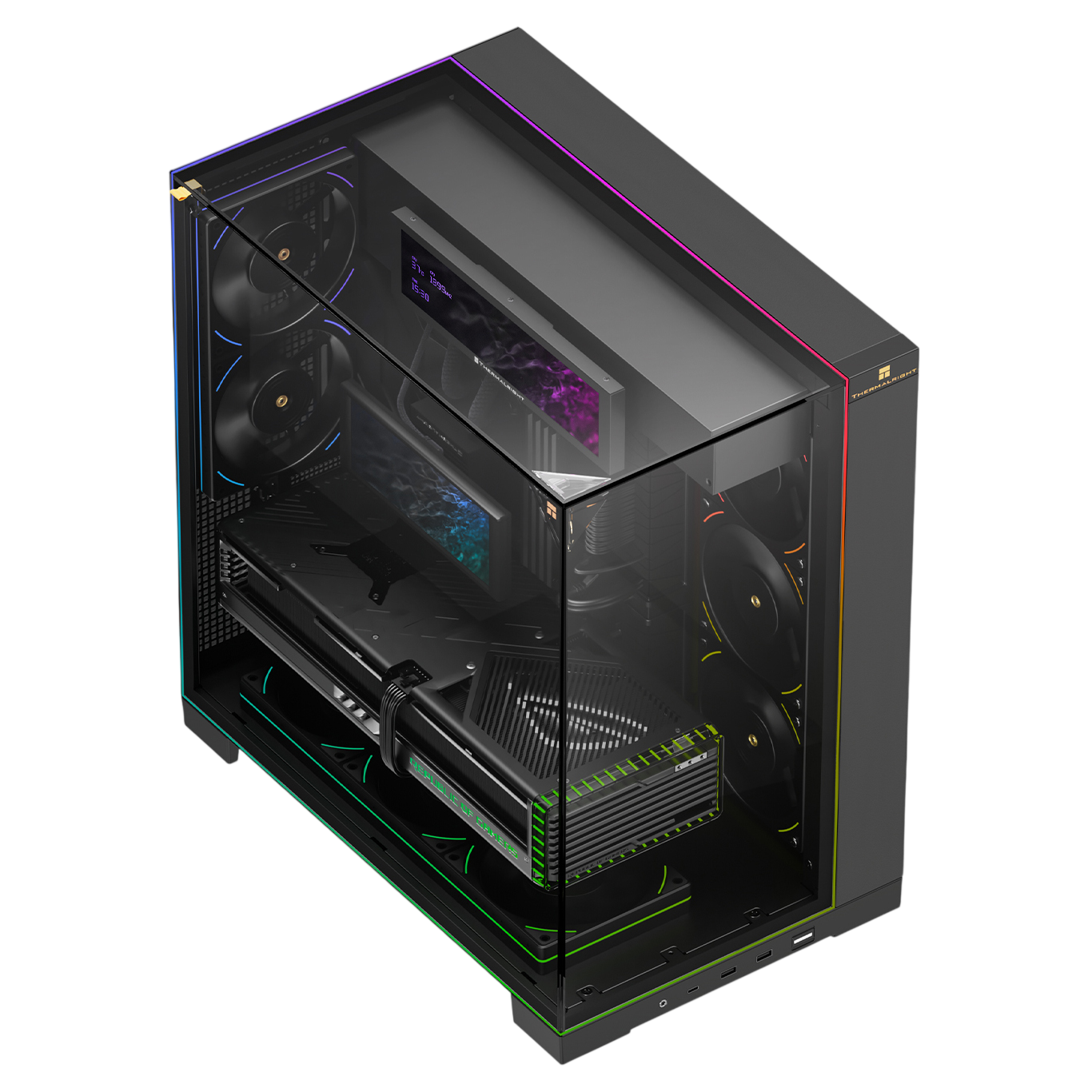 Корпус без блока питания Thermalright TR-A70 Vision Black FAN5-C (TR-A70 Vision Black FAN5-C)